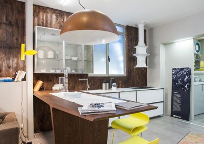 Proposta cucina con elementi Rossana di ispirazione industriale