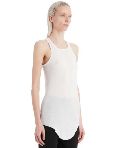 Canotta Rick Owens con orlo arrotondato
